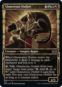 Glamorous Outlaw (Gilded Foil) (374) [Streets of New Capenna]