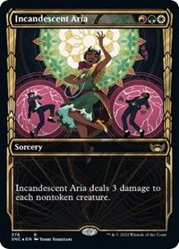 Incandescent Aria (Gilded Foil) (376) [Streets of New Capenna]