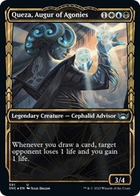 Queza, Augur of Agonies (Gilded Foil) (391) [Streets of New Capenna]