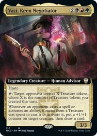 Vazi, Keen Negotiator (Extended Art) (110) [Commander: Streets of New Capenna]