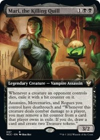 Mari, the Killing Quill (Extended Art) (97) [Commander: Streets of New Capenna]