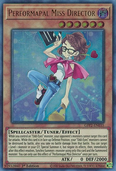 Performapal Miss Director (GFP2-EN035) [Ghosts From the Past: The 2nd Haunting]