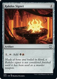 Rakdos Signet (378) [Commander: Streets of New Capenna]
