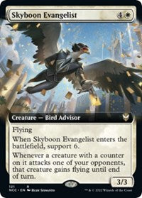 Skyboon Evangelist (Extended Art) (121) [Commander: Streets of New Capenna]