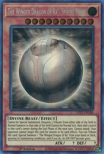 The Winged Dragon of Ra - Sphere Mode (Ghost Rare) (GFP2-EN180) [Ghosts From the Past: The 2nd Haunting]
