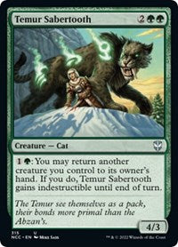 Temur Sabertooth (315) [Commander: Streets of New Capenna]