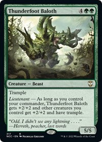 Thunderfoot Baloth (317) [Commander: Streets of New Capenna]