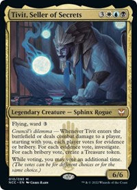 Tivit, Seller of Secrets (10) [Commander: Streets of New Capenna]