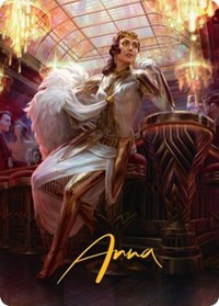 Elspeth Resplendent Art Card (3/81) (Gold-Stamped Signature) (3) [Art Series: Streets of New Capenna]