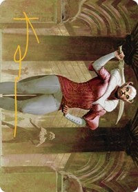Mage's Attendant Art Card (Gold-Stamped Signature) (5) [Art Series: Streets of New Capenna]