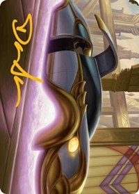 Mysterious Limousine Art Card (Gold-Stamped Signature) (6) [Art Series: Streets of New Capenna]