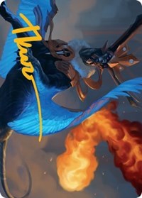 Disdainful Stroke Art Card (Gold-Stamped Signature) (11) [Art Series: Streets of New Capenna]
