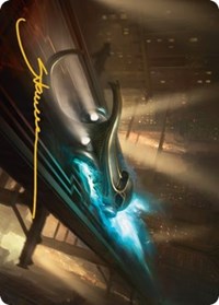 Run Out of Town Art Card (Gold-Stamped Signature) (13) [Art Series: Streets of New Capenna]
