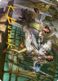 Daring Escape Art Card (Gold-Stamped Signature) (18) [Art Series: Streets of New Capenna]