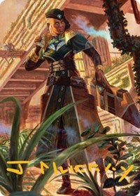 Vivien on the Hunt Art Card (Gold-Stamped Signature) (22) [Art Series: Streets of New Capenna]