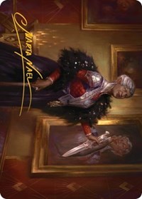 Evelyn, the Covetous Art Card (Gold-Stamped Signature) (24) [Art Series: Streets of New Capenna]