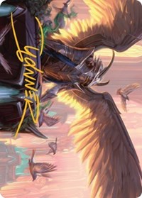 Falco Spara, Pactweaver Art Card (25/81) (Gold-Stamped Signature) (25) [Art Series: Streets of New Capenna]