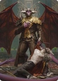Ob Nixilis, the Adversary Art Card (31/81) (31) [Art Series: Streets of New Capenna]