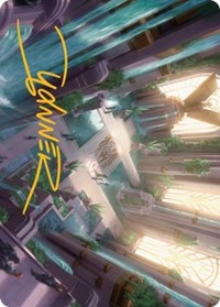 Spara's Headquarters Art Card (Gold-Stamped Signature) (36) [Art Series: Streets of New Capenna]