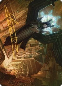 Angelic Sleuth Art Card (Gold-Stamped Signature) (48) [Art Series: Streets of New Capenna]
