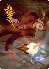 Misfortune Teller Art Card (Gold-Stamped Signature) (58) [Art Series: Streets of New Capenna]