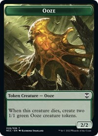 Ooze (026) // Treasure (015) Double-Sided Token (26 // 15) [Commander: Streets of New Capenna]