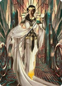 Elspeth Resplendent Art Card (64/81) (Gold-Stamped) (64) [Art Series: Streets of New Capenna]