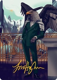 Falco Spara, Pactweaver Art Card (67/81) (Gold-Stamped Signature) (67) [Art Series: Streets of New Capenna]