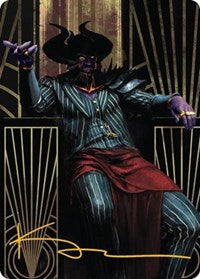 Ob Nixilis, the Adversary Art Card (71/81) (Gold-Stamped Signature) (71) [Art Series: Streets of New Capenna]