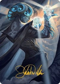 Queza, Augur of Agonies Art Card (Gold-Stamped Signature) (75) [Art Series: Streets of New Capenna]