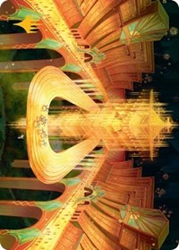 Racers' Ring Art Card (Gold-Stamped) (80) [Art Series: Streets of New Capenna]