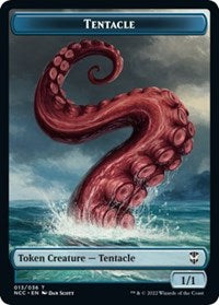 Tentacle // Clue Double-Sided Token (13 // 34) [Commander: Streets of New Capenna]