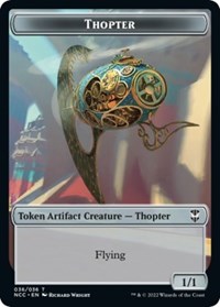 Thopter // Treasure (013) Double-Sided Token (36 // 13) [Commander: Streets of New Capenna]
