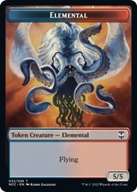 Elemental (032) // Rogue Double-Sided Token (32 // 7) [Commander: Streets of New Capenna]