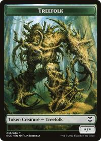 Treefolk // Spider Double-Sided Token (30 // 29) [Commander: Streets of New Capenna]