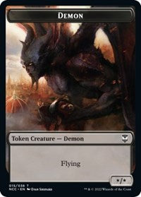 Demon // Copy Double-Sided Token (15 // 1) [Commander: Streets of New Capenna]