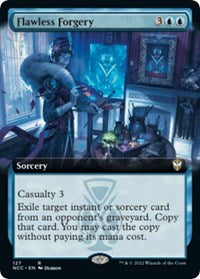 Flawless Forgery (Extended Art) (127) [Commander: Streets of New Capenna]