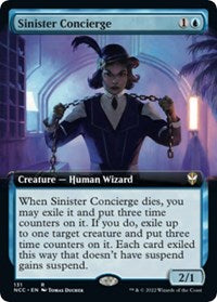 Sinister Concierge (Extended Art) (131) [Commander: Streets of New Capenna]