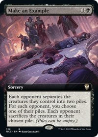 Make an Example (Extended Art) (138) [Commander: Streets of New Capenna]
