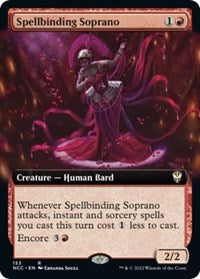 Spellbinding Soprano (Extended Art) (153) [Commander: Streets of New Capenna]