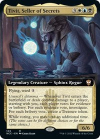 Tivit, Seller of Secrets (Extended Art) (109) [Commander: Streets of New Capenna]