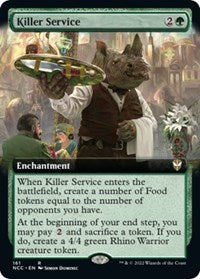 Killer Service (Extended Art) (161) [Commander: Streets of New Capenna]