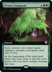 Vivien's Stampede (Extended Art) (165) [Commander: Streets of New Capenna]