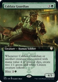 Caldaia Guardian (Extended Art) (156) [Commander: Streets of New Capenna]