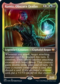 Kamiz, Obscura Oculus (Display Commander) - Thick Stock (188) [Commander: Streets of New Capenna]