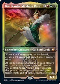 Kitt Kanto, Mayhem Diva (Display Commander) - Thick Stock (189) [Commander: Streets of New Capenna]