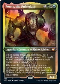 Perrie, the Pulverizer (Display Commander) - Thick Stock (190) [Commander: Streets of New Capenna]