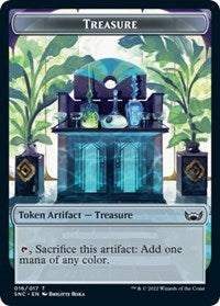 Treasure (016) // Copy Double-Sided Token (16 // 1) [Streets of New Capenna]