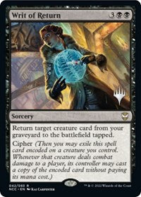 Writ of Return (42) [Promo Pack: Streets of New Capenna]