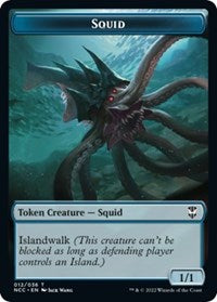 Squid // The Monarch Double-Sided Token (12 // 13) [Commander: Streets of New Capenna]